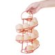 thumbnail image 4 of Estante dispensador en espiral moderno de lujo Egg Skelter: organizador de almacenamiento de huevos de gallina de alambre independiente, canasta de exhibición para encimera de cocina, color rojo, 4 of 4