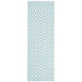 thumbnail image 3 of SAFAVIEH Montauk Tryik Geometric Diamonds Cotton Area Rug, Light Blue/Ivory, 5' x 8', 3 of 7