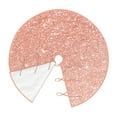 thumbnail image 3 of Bingfone Christmas Tree Skirt Mat Christmas Decoration Interior 36"-Rose Gold Glitter, 3 of 8