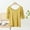 Yellow, variant on Hvot&aat Basic Women's Summer Casual Tailored Fit T-Shirt Solid Color Top Comfy Half Sleeves Scoop Neck Blouse