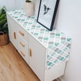 thumbnail image 4 of Turquoise Grey Geometric Moroccan Retro Table Runner Home Wedding Table Mat Centerpieces Decoration Party Dining Long Tablecloth, 4 of 6