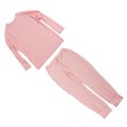 thumbnail image 4 of Woman Pure Color Casual Outfit Long Sleeve Leisure Loose Breathable Soft Outfit for Daily Life Pink XL, 4 of 26