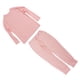 thumbnail image 4 of Traje informal de color puro para mujer, manga larga, holgado, transpirable, suave, para uso diario, rosa, XL, 4 of 15