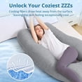 thumbnail image 3 of COOKEY Cooling Pregnancy Pillow,U Shaped Full Body Maternity Pillows for Belly and Back Support,Super Breathable for Hot Sleeper, 3 of 7