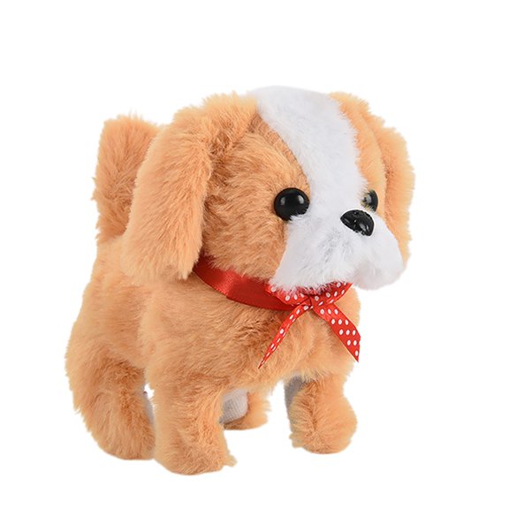 Toys Puppy Interactive Companion - Intelligent Walking Tail Wagging and Barking Dog for