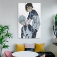 thumbnail image 6 of Nagi Seishiro And Bachira Meguru Poster Painting On Canvas Wall Art Poster Scroll Picture Print Living Room Walls Decor Home Posters 16x24inch(40x60cm), 6 of 6