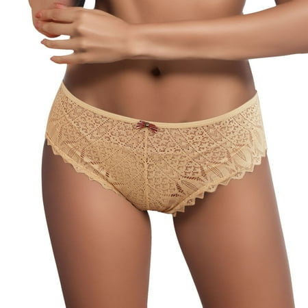 Panties For Women Crochet Lace Lace Up Panty Sexy Hollow Out Underwear Stockings for Women Lingerie