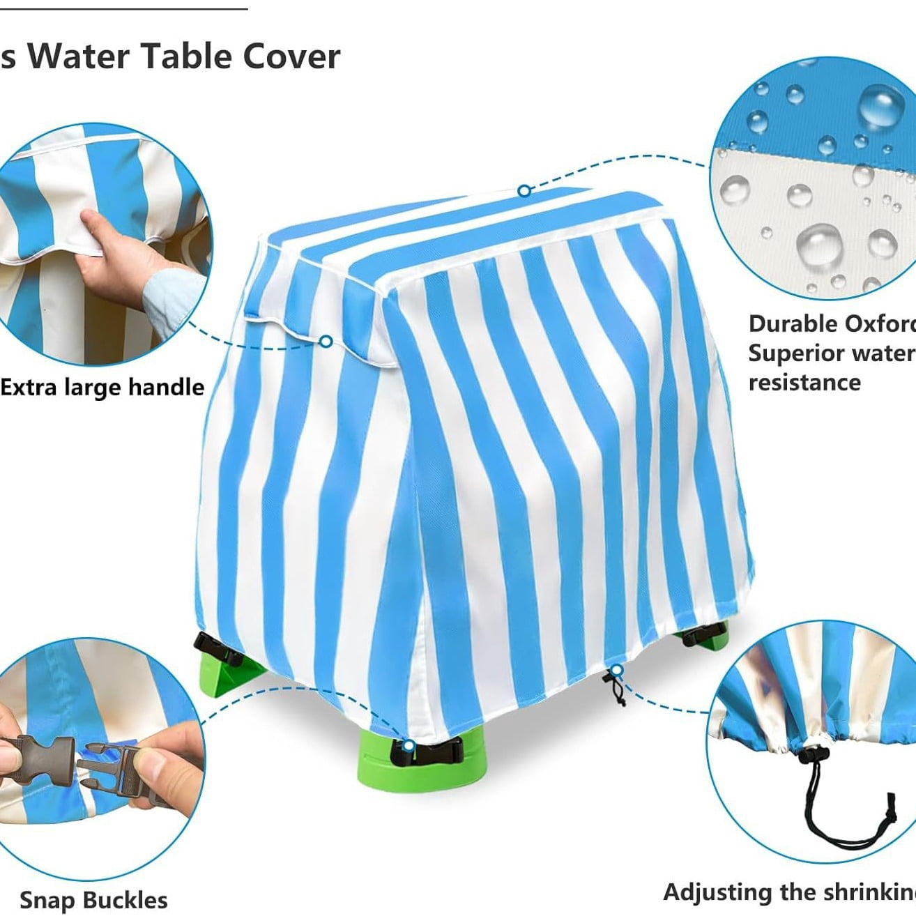 Yl-YANG Water Table Cover Toddler Outdoor Toys for Toddlers 1-3, Outdoor Toys Cover, Water Table Accessories（blue）
