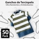 thumbnail image 4 of MAGMALIFE 50 Ganchos de Terciopelo para Ropa Infantil, Gancho Plateado Giratorio de 360 Grados, Adecuado para Todo Tipo de Ropa, Antideslizante, 35 cm de Largo (Gris), 4 of 8