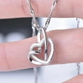 thumbnail image 6 of Teissuly Frosted Double Heart Necklace,Diamond Jewelry Valentine's Day Christmas Anniversary Birthday Gifts For Wife Girlfriend Mother, 6 of 9