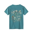 thumbnail image 3 of XCHQRTI Mountain Heartbeat Tshirt Flower Graphic Tees Women Ladies Tee Shirts Short Sleeve, 3 of 8