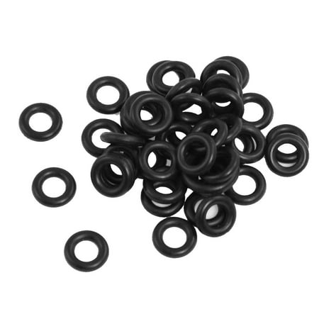 50 Pcs Flexible Nitrile Rubber O Rings Washers 4mm x 9mm x