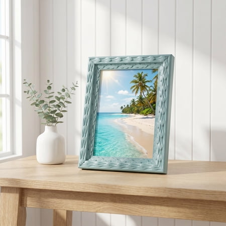 Unique Bargains Dopamine Colorful Funky Picture Frame Blue 4" x 5"