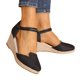 thumbnail image 3 of WILLBEST Sandalias Casuales Para Mujer, Sandalias De Plataforma Con Cuña De Lino, Sandalias De Cuña Transpirables Con Hebilla Trenzada Versátiles A La Moda, 3 of 9