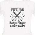 thumbnail image 4 of Inktastic Future Banjo Player Like Daddy Boys or Girls Long Sleeve Baby Bodysuit, 4 of 5