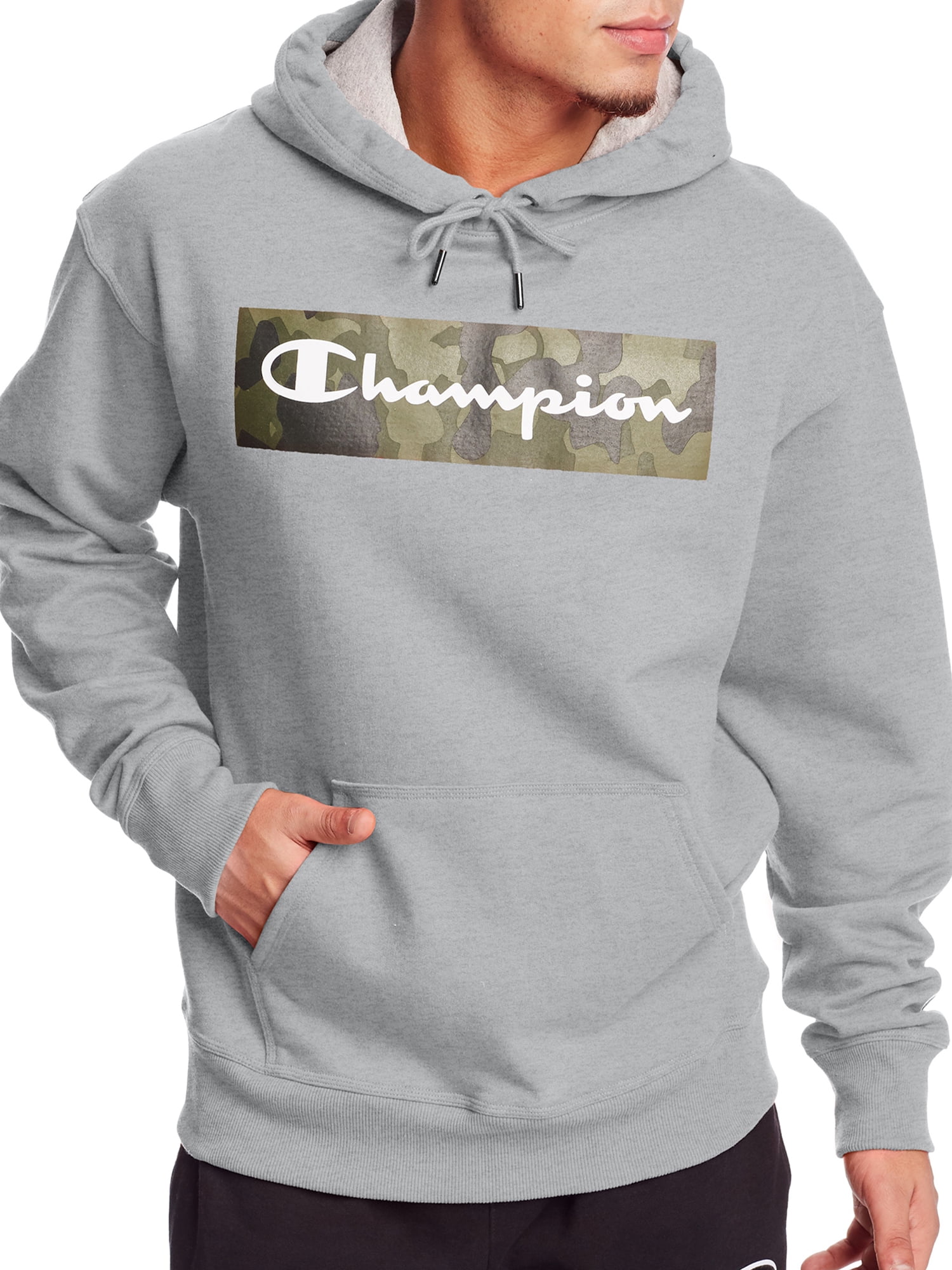 Champion Powerblend Camo Pullover Hoodie, up to Size - Walmart.com