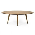 thumbnail image 6 of Herval 74" x 43" Oval 6 Seats Modern Solid Wood Dining Table in Oak, 6 of 12