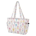 thumbnail image 2 of FORMRS Tote Bag for Women Quilted Large Capacity Travel Work Carry On Shoulder Handbag, Colorful Ice Cream Pattern, 2 of 7