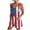 Multicolor, variant on Nrmvnmi Short Jumpsuits for Women American Flag Print Overall Romper Casual Pocket Front Independence Day Romper Women's Jumpsuit Multicolor SMothers Day Gifts