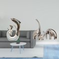 thumbnail image 2 of Escultura Moderna Abstracta De Cerámica Con Forma De Familia De Delfines Y Elefantes Para Soporte De TV, Chimenea, Oficina, Sala De Estar, Mesa De Centro, Estantería Del Hogar, 2 of 8