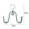 thumbnail image 2 of Shoe Hook Stackable Dual Hook U Shape Hanging Shelf Storage Tool Drying Shoes Anti-slip Household Shoes Drying Hanger for Hotel-Beige, 2 of 7