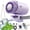 Purple, variant on Car Fan with Semiconductor Cooling - 360° Rotation Portable Air Conditioner Fan for Vehicle, 199 Speeds Adjustable, USB Rechargeable, LED Display, Strong Clip for Car Vent, Desk, Headrest (Grey)