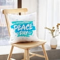 thumbnail image 5 of LALILO Throw Pillow Covers Day Peace Trend Calligraphy White With Cushion Cover 18" x 18", 4205 Pack, 5 of 6
