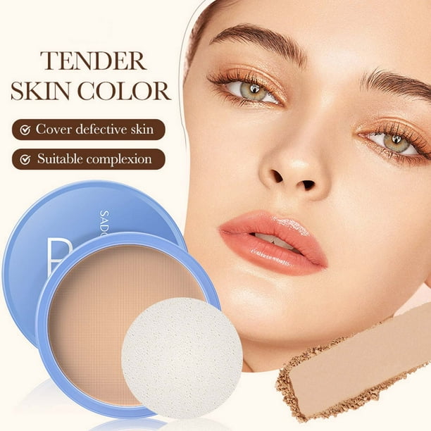 Fiudx Polvos Faciales Mate, Polvos Fijadores con Control de Grasa, Polvos de Acabado de Larga Duración, Polvos Ligeros de Bruma Suave, Potenciadores de Maquillaje, Uso Diario, Fórmula Cómoda de Lleva
