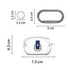 thumbnail image 4 of Funda protectora transparente Secure Lock a prueba golpes para Sony WF-1000XM5 (2023) (Marfil), 4 of 4