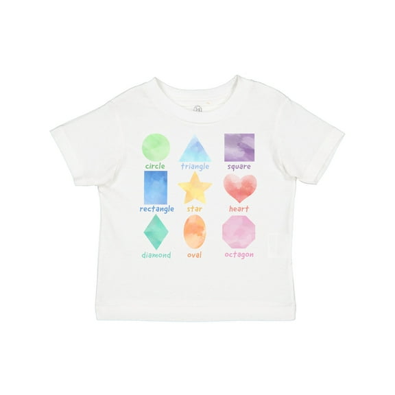 Inktastic Pastel Colored Shapes Boys or Girls Toddler T-Shirt