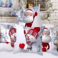 thumbnail image 5 of Funda de cojín navideña con muñeco de nieve, adornos navideños para el hogar, Navidad 2024, regalo de Navidad, adornos navideños, Año Nuevo 2025, 5 of 5