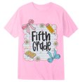 thumbnail image 3 of Kiijoy Girls Back To School T Shirt Cute Graphic Short Sleeve T-Shirt, Pink, Sizes 8-9, 3 of 3