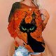 thumbnail image 1 of Sudadera con capucha de calabaza de Halloween para mujer, suéter de tendencia divertida con estampado 3D, Sudadera con capucha transfronteriza, Otoño, 2023, 1 of 4