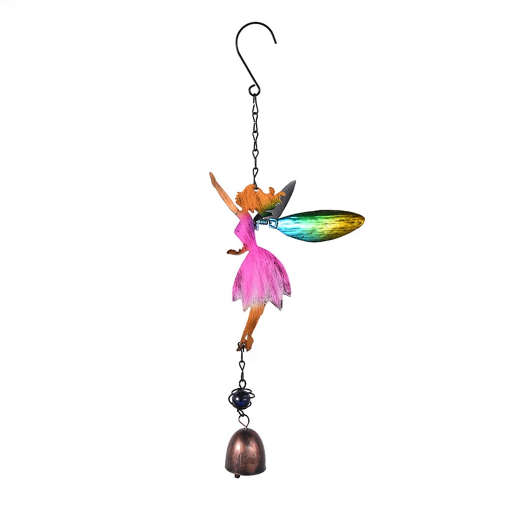 HXAZGSJA Rainbow Crystal Angel Wind Bell Chakra Suncatcher Car Charm