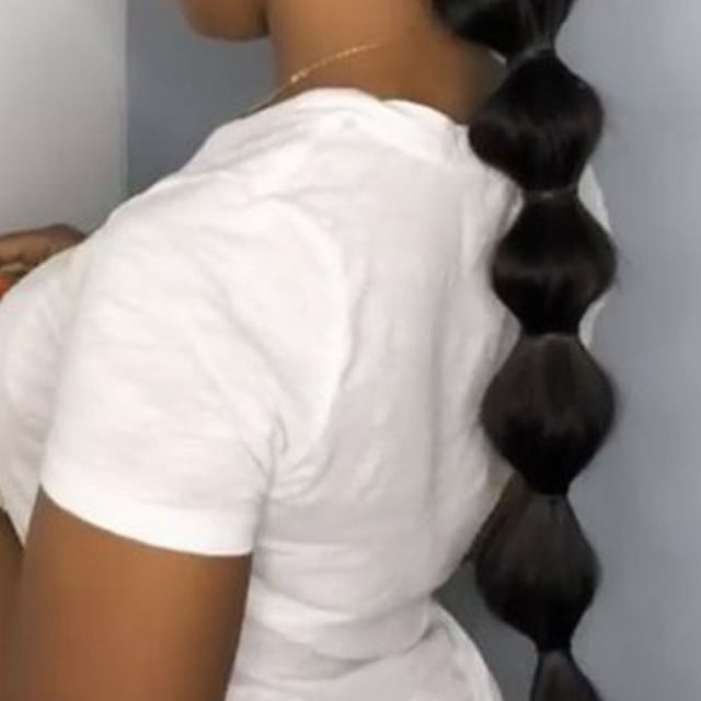 unbranded Extensión Sintética De Ponytail Bubble Para Estilo Y Fácil