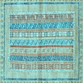 thumbnail image 1 of Ahgly Company Indoor Square Abstract Light Blue Modern Area Rugs, 6' Square, 1 of 4