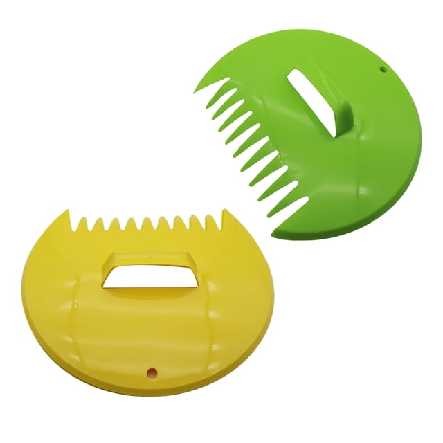 Hioecau Leaf Scoops Hand Rakes Leaf Scooper Claws with Adjustable Handles Garden Cleanup Tool Leaf Grabbers for Picking Up Leaves Grass Clippings