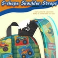 thumbnail image 5 of Monster Cartoon Truck Green Pattern 17" School Backpacks for Teens,Waterproof Oxford Fabric,S-Shape Padded Straps for School,Travel,Hiking,Camping, 5 of 6