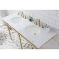 thumbnail image 6 of Water Creation 60 In. W. Double Wash Stand, P-Trap, Carrara White Marble Countertop, 6 of 8