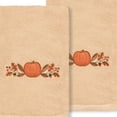 thumbnail image 2 of Linum Home Textiles Harvest Bounty - Embroidered Luxury Turkish Cotton Hand Towels, Sand Beige (2 Piece), 2 of 2