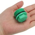 thumbnail image 4 of G1" Outer Hex Male Thread PPR Pipe Fitting End Cap, Tubing Stopper for Preventing Leakage, Green 10Pcs, 4 of 4
