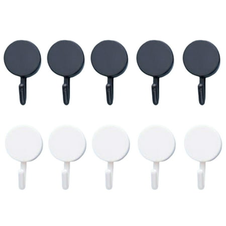 

SEAFEI Adhesive Hooks 10Pcs Organizer No Punching Excellent Kitchen Organizer Hooks