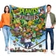 thumbnail image 1 of Plantas vs. Zombis anti-pilling, suave, ligera, esponjosa y acogedora de lujo para hogar y cocina – Perfecta para niños y adultos,100X130cm, 1 of 6