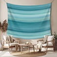 thumbnail image 2 of Teal Turquoise Aqua Ombre Tapestry for Bedroom Wall Hanging Tapestry, Contemporary Abstract Lines Ceiling Backdrop Tapestries Poster Blanket Wall Decor for Teens Room Living Room Dorm 55" x 73", 2 of 8