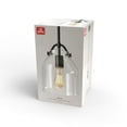 thumbnail image 7 of Globe Electric 1-Light Matte Black 54" Pendant Light with Clear Glass Shade, 91006245, 7 of 7