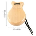 thumbnail image 3 of SIEYIO 2 Pcs Spanish Castanets with String Wooden Hand Percussion Music Instrument, 3 of 11