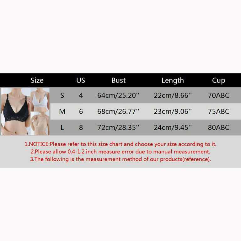 CAICJ98 Lingerie for Women Underwire Bra Push Up T Shirt Bra Modern Demi  Bra Lightly Padded Bra with Convertible Straps Khaki,L