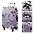 thumbnail image 5 of Purple Butterfly Flower Butterfly Pattern Luggage Cover Fashion Suitcase Cover Baggage Covers Fit 25-28 Inch Luggage (Go Travel), 5 of 5