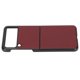 thumbnail image 2 of Funda plegable con patrón de fibra de carbono para Samsung Galaxy Z Flip 3, color rojo, 2 of 14