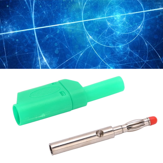 4mm Banana Plug, Banana Plug Connector Pure Copper Gold Plated Performance Stable With Housing For Electronic Test